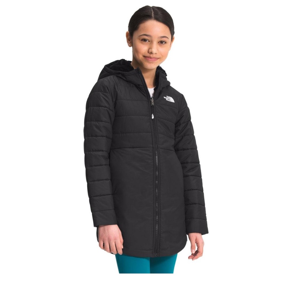 The North Face Kids Charcoal Puffer Jacket